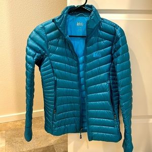 REI blue women’s zipper jacket XS